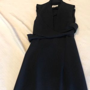 Ladies long black sleeveless dress